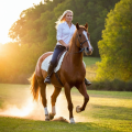 das Bild zu 'ride a horse' auf Deutsch